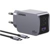 Image de Ugreen Nexode Pro 65W 3 Port GaN Fast Chargeur avec câble USB-C