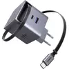 Image de UGREEN X615 65W GaN Charger 1A1C Adaptateur de charge 65 W USB-C® mâle, USB-C® femelle, USB-A femelle QC 2.0, QC 3.0, QC 4+, Power Delivery 3.0, PPS gris pour