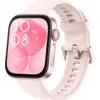 Image de HUAWEI WATCH FIT 3 / Rose / Bracelet Fluoroélastomère / GPS / Bluetooth / Fonctionne avec iOS et Android