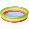 Image de Bestway 51104 Piscine Gonflable Pataugeoire Ronde Arc en Ciel 3 Boudins 102 X 25 cm
