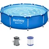 Image de Philips Bestway Piscine Acier Pro - modèle 56679 - O305 x 76 cm - 4678l - avec Pompe de Filtration - Une Cartouche, Bleu