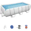 Image de Piscine Hors Sol 404 x 201 x 100 cm BESTWAY Rectangulaire Power Steel  Piscine Tubulaire