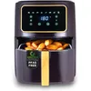 Image de BERGNER CHARCOAL - Friteuse à air 1800W 6,9L - 8 programmes de cuisson - Réglage de la température 80-200°C - Minuterie jusqu'à 30 minutes - Revêtement Ceratech