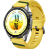 Image de HUAWEI WATCH GT 7 46mm / Bracelet EasyCross en fluoroélastomère jaune / Autonomie jusqu'à 21 jours / GPS / Montre connectée / Fonctionne avec iOS et Android