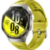 Image de HUAWEI WATCH GT 7 Pro 46mm / Boîtier en alliage de titane / Bracelet EasyCross en fluoroélastomère jaune / Autonomie jusqu'à 21 jours / GPS / ECG / Montre connectée / Fonctionne avec iOS et Android