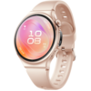 Image de HUAWEI WATCH 6 42mm Or / Bracelet Fluoroélastomère rose/ X-TAP 2.0 / Appels eSIM / Curve Pay / ECG / Bluetooth 5.2 / Montre connectée / Fonctionne avec iOS et Android