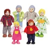 Image de Famille Poupées de Hape, Jouet Récompensé, Accessoire Unique pour la Maison de Poupée en Bois, en courage l'Imagination, Famille de 6 Poupées de Type Caucasien