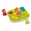 Image de Hape Puzzle Tactile Animaux de la Ferme - Pour Enfants 18 Mois et Plus - 7 Pièces Colorées avec Bruits pour la Découverte des Animaux - Puzzle en Bois pour la Motricité Fine et l'Observation