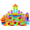 Image de Hape Jouet en Bois Construction Enfant 12 Mois et Plus - Blocs de Construction Multicolore - Jouet Éveil Fille et Garçon - Baril Formes Géométriques à Bouts Ronds & Peinture Non Toxique - Dès 1 an