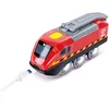 Image de Hape Jouet Locomotive à Manivelle - Jeu de Train en Bois - Jouet pour Enfant dès 3 Ans - Locomotive Rechargeable pour Circuit Train Bois - Compatible avec Les Circuits de Marques Traditionnelles