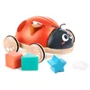 Image de Hape Coccinelle Jouet en Bois 1 an à Tirer - Dès 12 Mois - pour Motricité, Imagination & Dextérité de l'enfant - Jouet à Tirer et Pousser Conforme aux Normes de Sécurité - Adapté aux Petites Mains