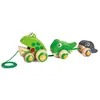 Image de Hape Famille Grenouille Jouet en Bois 1 an à Tirer- Dès 12 Mois- Pour Motricité, Imagination & Dextérité de l'Enfant- Jouet à Tirer et Pousser Conforme aux Normes de Sécurité- Adapté aux Petites Mains