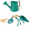 Image de Hape Set Jardinage Enfant - Arrosoir, Truelle, Râteau, Pelle Inclus - Adapté aux Enfants de 4 ans et plus - Loisirs Créatifs Cadeau Manuel Jeux Enfant Jardin - Apprendre à Faire Pousser des Plantes