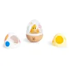 Image de Hape Oeuf Surprise - Jouet Empilable pour Bébé 12 Mois et Plus - Développement de la Motricité Fine, Coordination Main- il - Jeu de Découverte Sensorielle et Éveil - Poupée Russe avec Poussin Caché