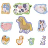 Image de Hape Puzzle Les Animaux de la Ferme - Enfant 1 an, 10 Puzzles - Motricité Fine, Jouet Enfant 2 Ans Interactif et Educatif - Confiance en Soi, Observation - Animaux Ferme