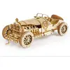 Image de Robotime MC401 Lot de 220 voitures vintage Grand Prix en bois 22,8 x 15,3 x 1,2 cm