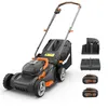 Image de WORX Tondeuse à Gazon sans Fil 40V WG743E, Surface Max 500 m², Coupe de 40cm, Tonte jusqu'aux Bordures, 7 Hauteurs de Coupe, silencieuse, livrée avec 2 Batteries 4Ah et 1 Chargeur Double