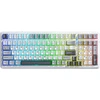 Image de AULA F99 Clavier mécanique sans fil tri-mode avec switch V3 et disposition QWERTY US - Gris clair/blanc/gris foncé