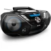 Image de Philips AZB798T/12 CD Sound Machine, Lecteur CD et Cassettes Portable, Dab et FM, Bluetooth, CD, MP3-CD, USB Host, Dynamic Bass, Bass Reflex, télécommande, minuteur de Mise en Veille   Noir