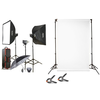 Image de Godox Kit 3 flashs MS300-D + Support de fond + Fond papier Super White BD 2.72 x 11m Bon plan