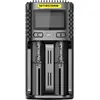 Image de NiteCore UMS2 Chargeur de piles rondes LiFePO4, Li-ion, NiCd, NiMH 10440, 14500, 14650, 16340, 16500, 16650, 17350, 17650, 17670, 18350, 18500, 18650, 18700,