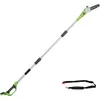 Image de Greenworks Tools Elagueuse sur perche à batterie G24PS20 (Li-Ion 24V 6,67 m/s vitesse de chaîne 150-240 cm barre télescopique en aluminium 3 pièces sans batterie ni chargeur) vert