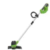 Image de Greenworks 40V Coupe Bordure Sans Fil pour Jardins Moyens, Hauteur Réglable, Largeur de 30 cm, Fil Nylon 1,65 mm à Alimentation Automatique, SANS Batterie 40V 2Ah et Chargeur, Garantie 3Ans G40LT
