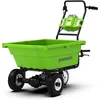 Image de Greenworks G40GC Chariot de Jardin électrique autotracté 106L/100kg, basculement Facile, sans Batterie/Chargeur + Kit Batterie 40V 4Ah + Chargeur Universel 2A GSK40B4