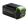 Image de Greenworks Batterie 40V - Puissante Batterie Lithium-Ion 4Ah pour Outils de Jardin et Électriques 40V Greenworks, Charge Rapide, Contrôle de la Charge par LED à 3 Niveaux, Garantie 2 Ans - G40B4