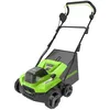 Image de Greenworks Râteau Scarificateur Aérateur Gazon Sans Fil Moteur Sans Balai, 3100 tr/min, Largeur Travail 38 cm, 5 Profondeurs, Bac Ramassage 45L,SANS batterie 40V ni Chargeur, Garantie 3 Ans GD40SC38II