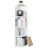 Image de VASAGLE Étagère d'angle à 4 Niveaux, Étagères de Rangement Autoportantes, Bibliothèque en Bois, pour Cuisine, Chambre, Salon, Bureau, Blanche LBC42WT