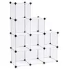 Image de SONGMICS Plastique Placard Armoire Salle de Bain Etagère Rangement Chaussures Blanc 93 x 31 x 123 cm LPC115S