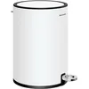 Image de SONGMICS Poubelle 3L, Poubelle de Salle de Bain, Petit, avec Couvercle, Fermeture en Douceur, Seau Intérieur Amovible en Plastique, pour Salle de Bain, Bureau, Acier, Blanc Nuage LTB11WT
