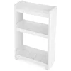 Image de SONGMICS Étroit Chariot, Meuble de Rangement Mobile, Commode sur roulettes avec 3 Étagères, pour Cuisine, Salle de Bain, Garage, Largeur de 17 cm KFR09WT, Blanc