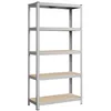 Image de SONGMICS Étagère de Rangement à 5 Niveaux, 40 x 90 x 180 cm, Capacité 875 kg, Planches Réglables, Style Industriel, pour Cuisine, Salon, Argent GLR40SV