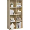 Image de VASAGLE Bibliothèque, Étagère, Meuble de Rangement avec 8 Compartiments, Étagère sur Pied, Bibliothèque Cubique, pour Salon, Bureau, Salle à Manger, Couleur Chêne LBC24NL