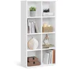 Image de VASAGLE Bibliothèque, Étagère, Meuble de Rangement avec 8 Compartiments, Étagère sur Pied, Bibliothèque Cubique, pour Salon, Bureau, Salle à Manger, Blanc Nuage LBC24WT