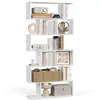 Image de VASAGLE Bibliothèque, Étagère à 6 Niveaux, 24 x 70 x 191,6 cm, Meuble de Rangement, Cloison Séparateur, pour Salon, Chambre, Bureau, Blanc Nuage LBC61WT