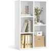 Image de VASAGLE Custos Collection - Bibliothèque en Bois, Étagère de Rangement, Meuble de Rangement Cube, 50 x 24 x 80 cm, 1 Pièce, pour Salon Bureau, Blanc Custos LBC25WTV1