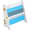 Image de SONGMICS Bibliothèque Enfant, Étagère de Rangement pour Livres, avec Kit Anti-basculement, pour Chambre d’Enfant, Salle de Jeux, Garderie, École, 62,5 x 28 x 60 cm, Motif Espace, Blanc GKR72WT