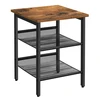 Image de VASAGLE LET23X Table de chevet et table basse de salon, 2 étagères grillagées réglables, structure métallique stable
