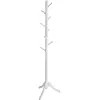 Image de VASAGLE Porte-manteau sur Pieds, en Bois, en Forme d’Arbre, 8 Crochets, 4 Hauteurs Réglables, pour Vêtements, Chapeaux, Sacs, Entrée, Salon, Chambre, Bureau, Blanc RCR60WT