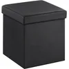 Image de SONGMICS Coffre de Rangement Pliable Charge maximale 300 kg noir 38 x 38 x 38 cm LSF101