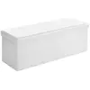 Image de SONGMICS Banc Coffre de Rangement, avec Couvercle, Tabouret Pouf, Siège Pliable, pour Chambre, Entrée, Salon, Capacité 120L, Charge jusqu’à 300 kg, Blanc LSF702