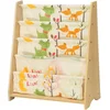 Image de SONGMICS Bibliothèque pour Enfants, Étagère à 4 Niveaux pour Livres, Fournitures Scolaires pour Chambre d’Enfant, Garderie, École Maternelle, Multi-Couleurs, Couleur Bois Naturel d’érable GKR71YL