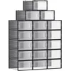 Image de SONGMICS Boîtes à Chaussures, Lot de 18, Pliable, pour Pointure jusqu'à 44