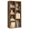 Image de VASAGLE Bibliothèque, Étagère, Meuble de Rangement avec 7 Compartiments, Étagère sur Pied, Bibliothèque Cubique, pour Salon, Bureau, Salle à Manger, Marron Rustique LBC27BX