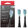 Image de Oclean Ultra Gum Care Lot de 2 Têtes de Brosses à Dents Électriques Soniques, Pour Toutes les Brosses X Ultra, Doux Pour les Gencives et les Dents, 2pcs, Noir
