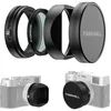 Image de Freewell Kit de Filtre CPL/GMIST (1/4) avec Pare-Soleil pour la série Fuji X100 (X100, X100S, X100F, X100T, X100V, X100VI) (Noir)