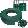 Image de VOUNOT® Kit de lamelles Occultantes PVC 75m x 4.7cm 150 Clips Brise Vue de Qualité Bandes de Protection pour Panneau Grillagé Clôtures Rigides Vert